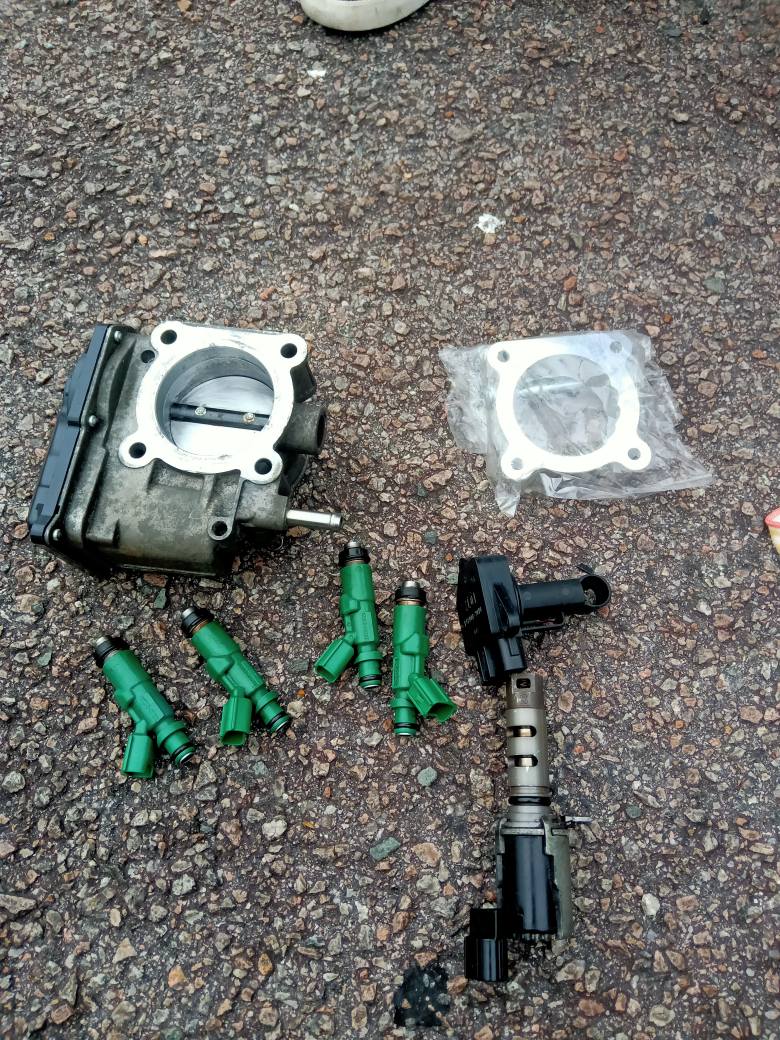 Map sensor, Vvti, injector, coil plug, spacer throttle body, throttle ...