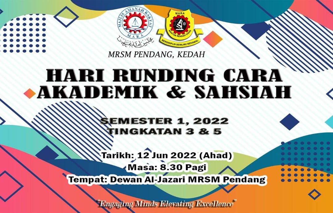 Makluman HARI RUNDING CARA AKADEMIK... - MRSM Pendang Rasmi | Facebook