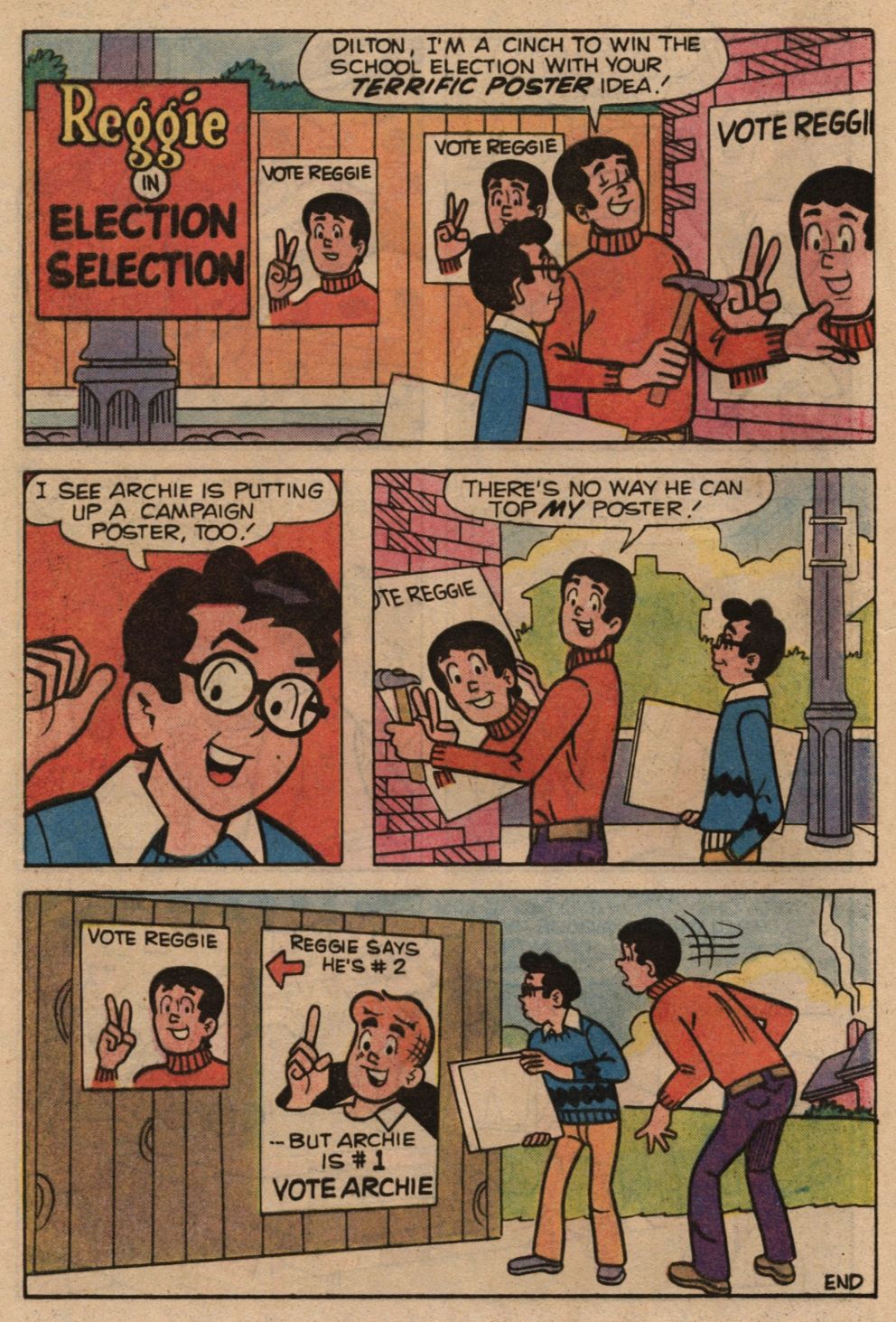 Archie Comics (the 1960s to the 1990s) | Archie beats Reggie's poster ...