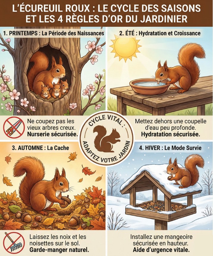 Les - 🐿️ L'Écureuil Roux : Le Cycle des Saisons et les 4 Règles d'Or du ...