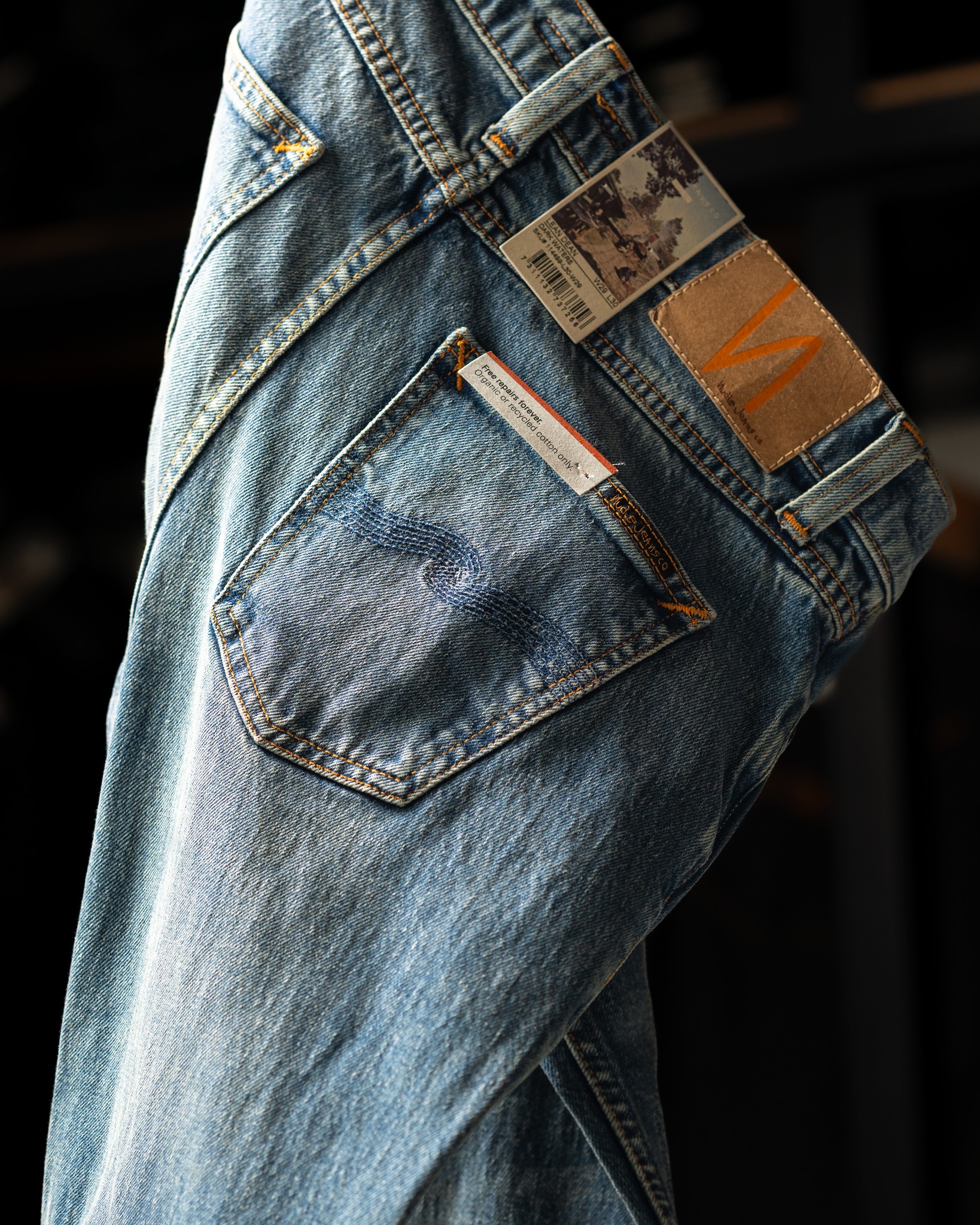 ボタン JAPAN BLUE 13OZ Textured Pepper-Salt Pants 34 Near New