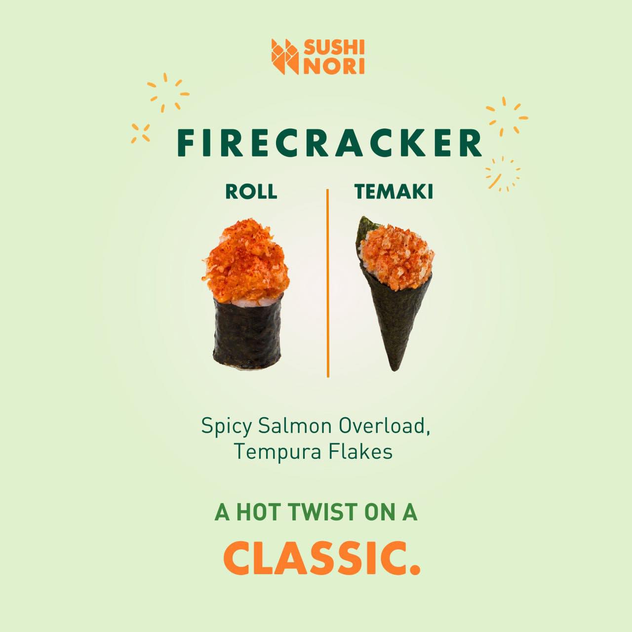 Sushi Nori - Ready to spice things up? 🔥 Our Firecracker... | Facebook