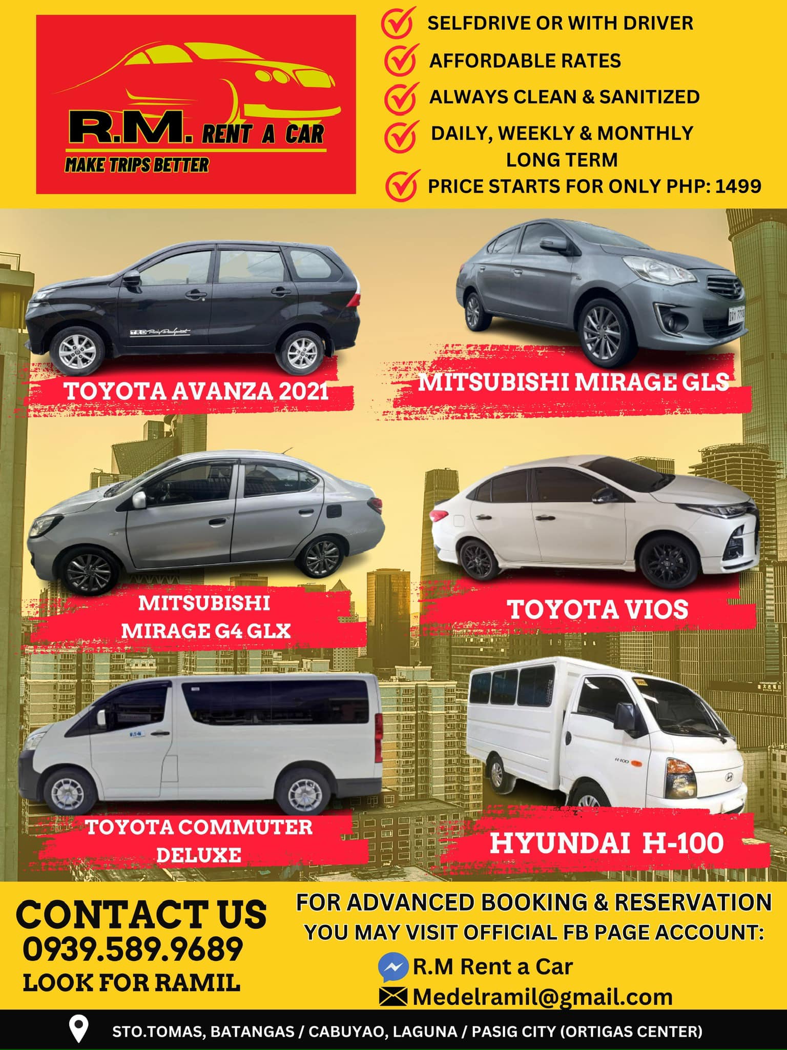R.M Rent a Car | Pasig