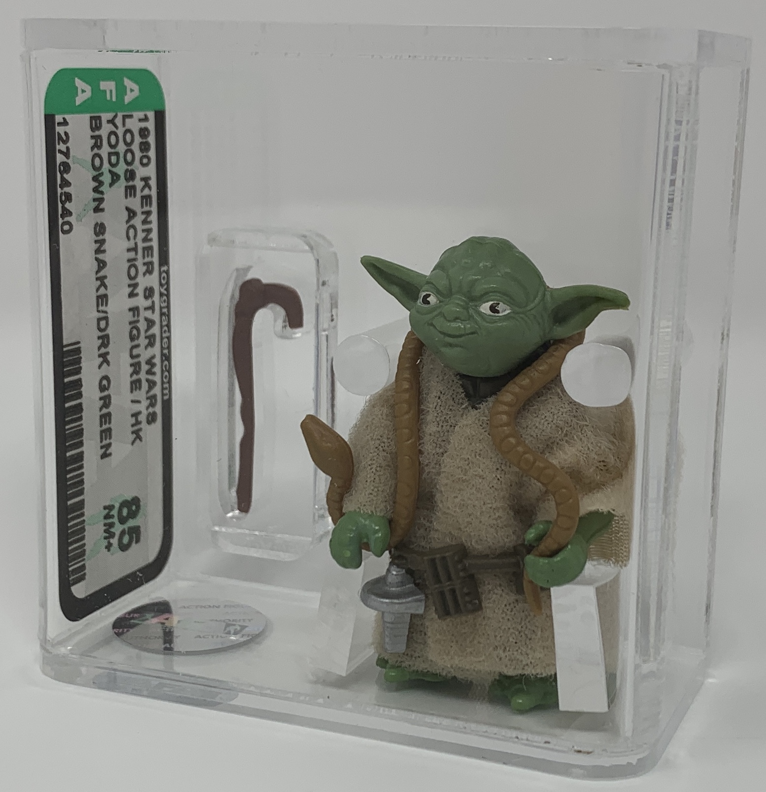 Kenner Star Wars ROTJ Yoda The Jedi Master brown snake 77 back