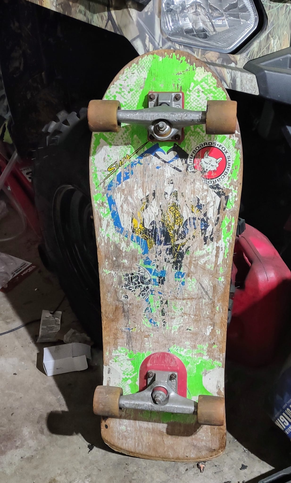 SIMS 580 1/2 Pipe Comp. - Proto Year 1990 This is a board from Tom