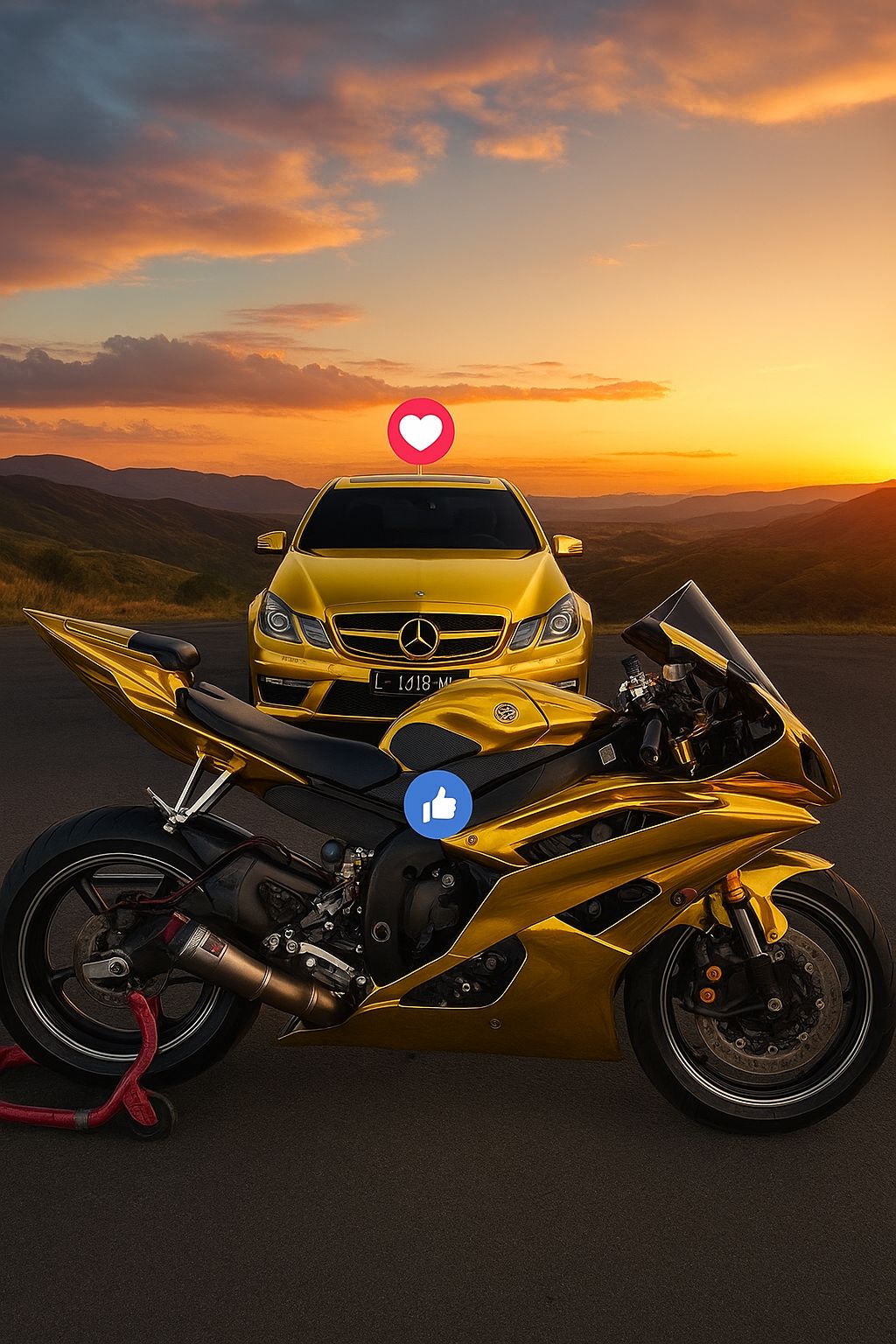 SB Family - The Yamaha YZF-R6 and the Mercedes-Benz... | Facebook