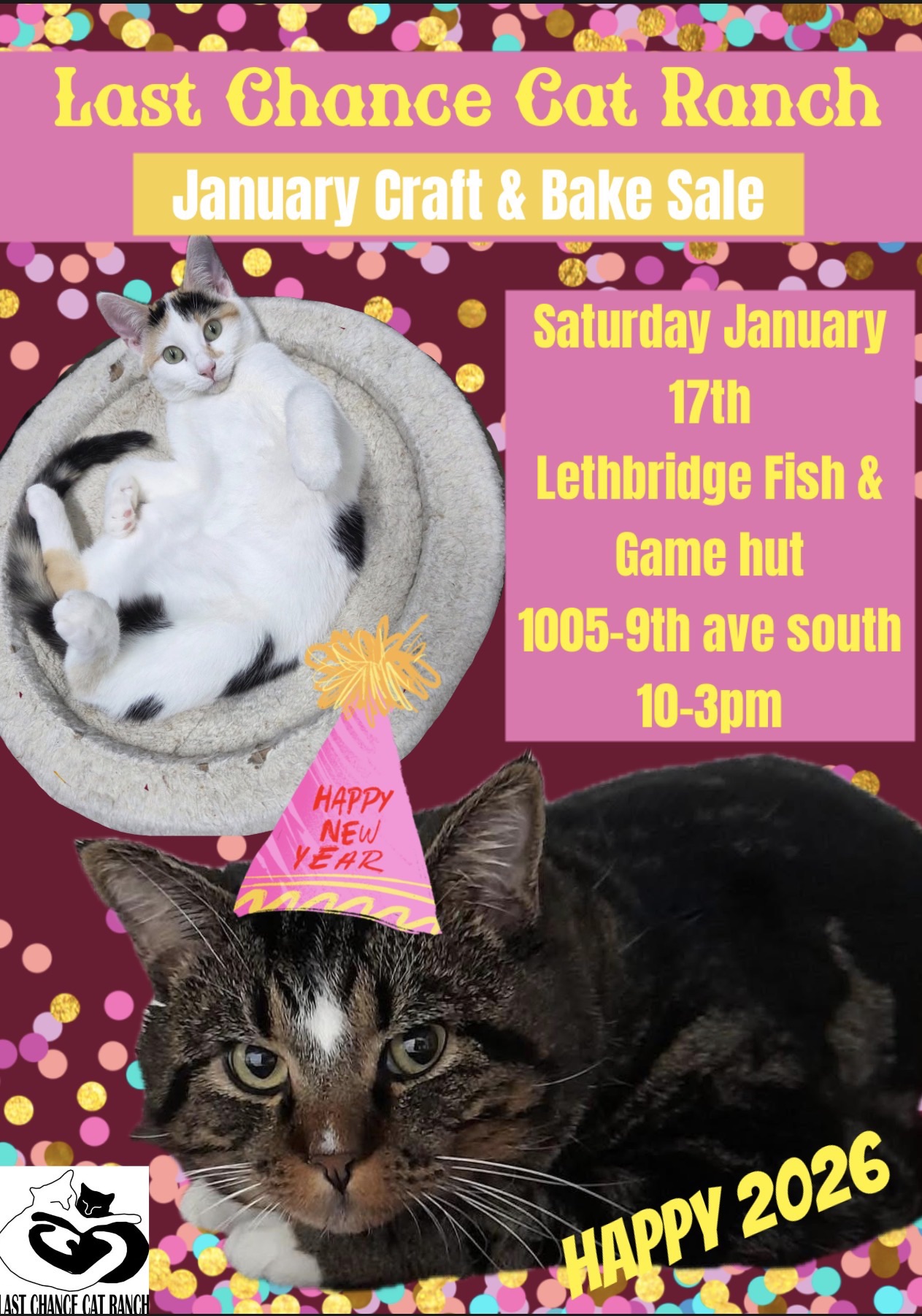 Last Chance Cat Ranch January Craft & Bake sale