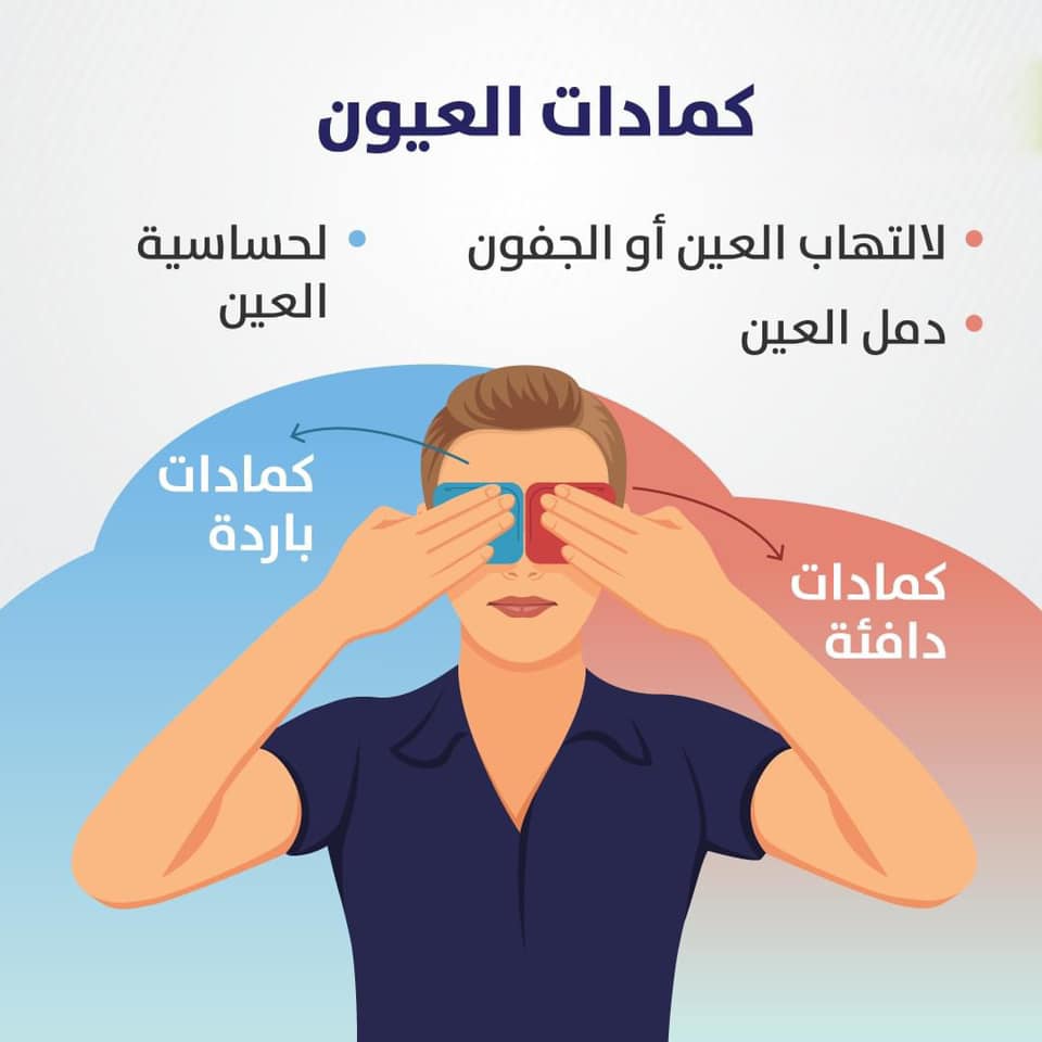 عوينات ايكون Eyecon Optics ت عتبر كمادات العين الدافئة واحدة من الطرق الرائعة للتخلص من الالم والشعور بطريقة أفضل كونها تساعد في ترطيب العين وتخفيف الألم الناتج عن حالات معينة