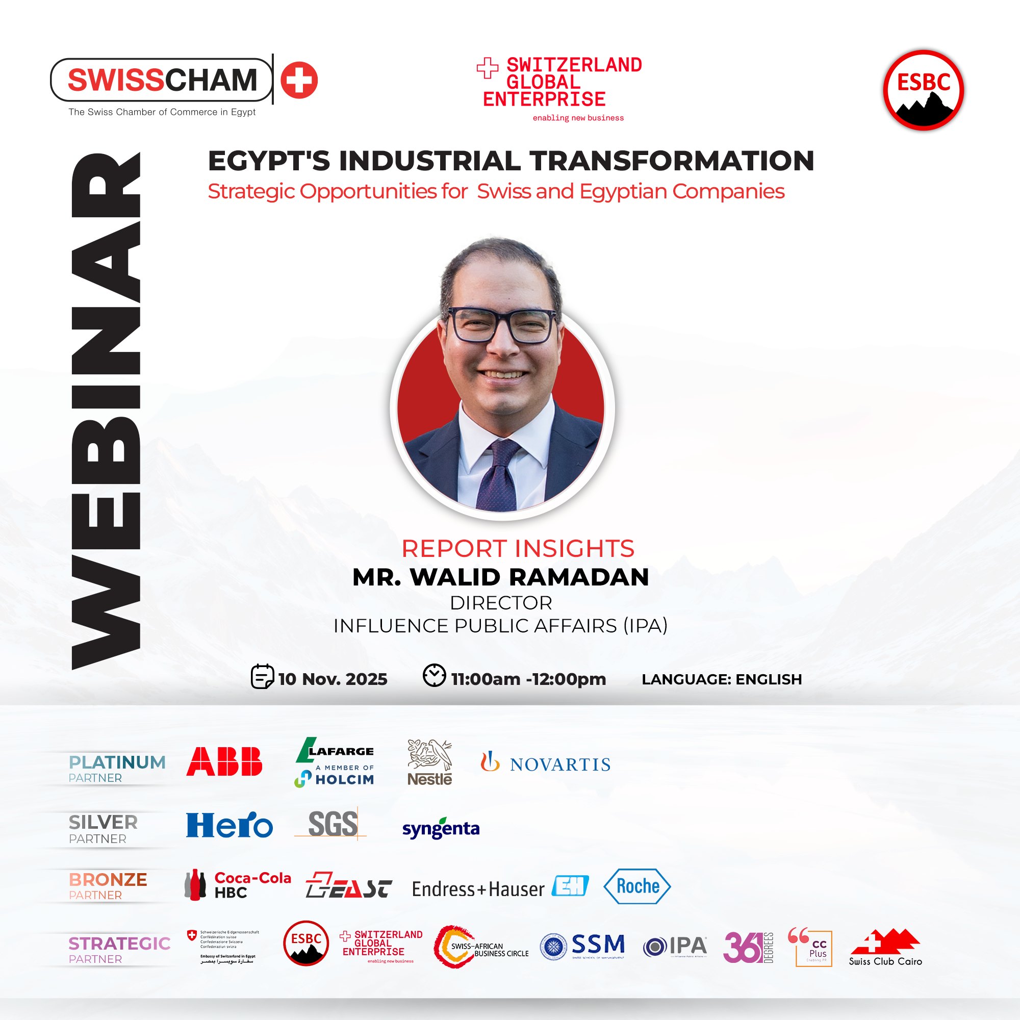 SwissCham - Meet Egypt's industrial transformation Webinar's Speakers ...