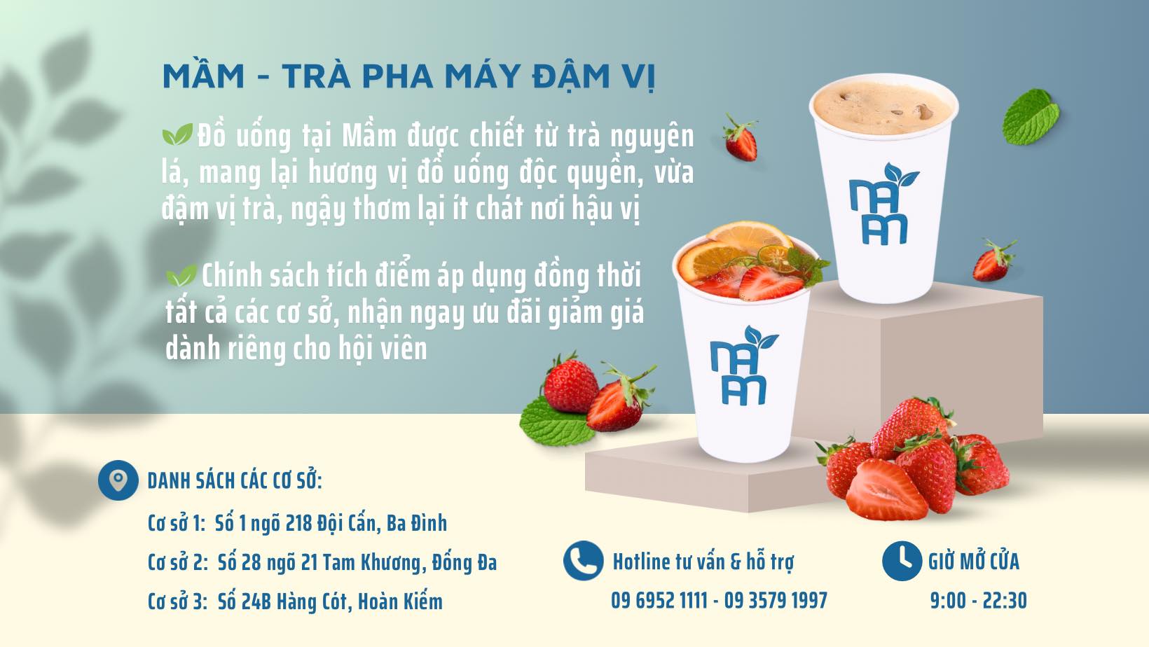 Mầm - Trà Pha Máy Đậm Vị | Hanoi