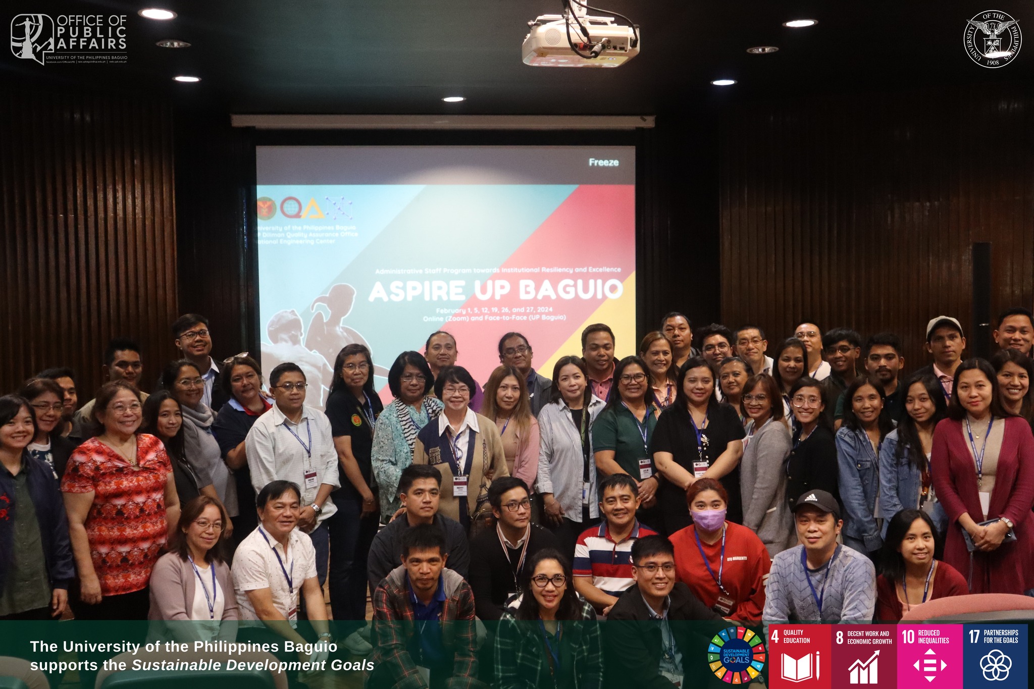 The staff and... - University of the Philippines Baguio