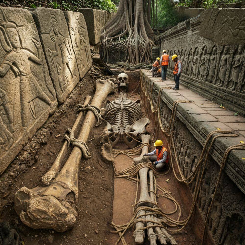 Love - Giant Skeleton Unearthed at Angkor Wat: Archaeologists Uncover ...