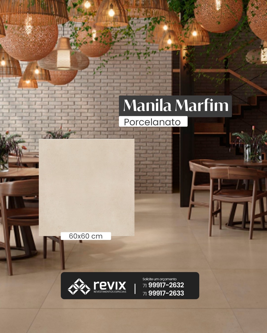 Revix - Amplie a beleza do seu espaço com o porcelanato Manila Marfim ...