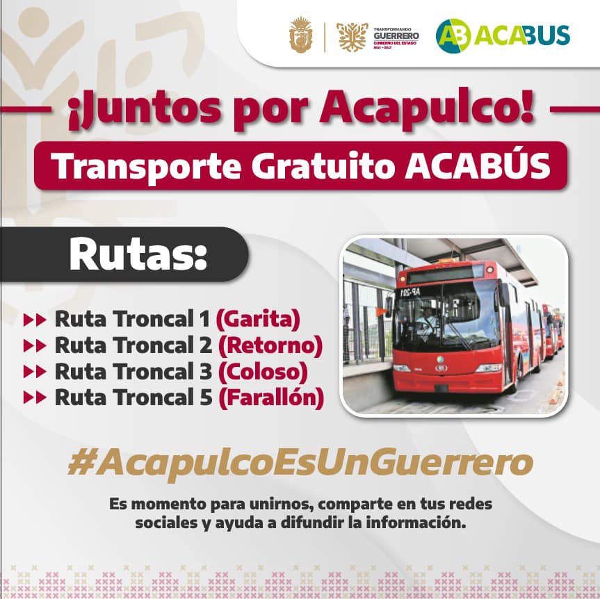 Acabús - 🚨 Corre la voz usuario, Acabús será GRATUITO en...
