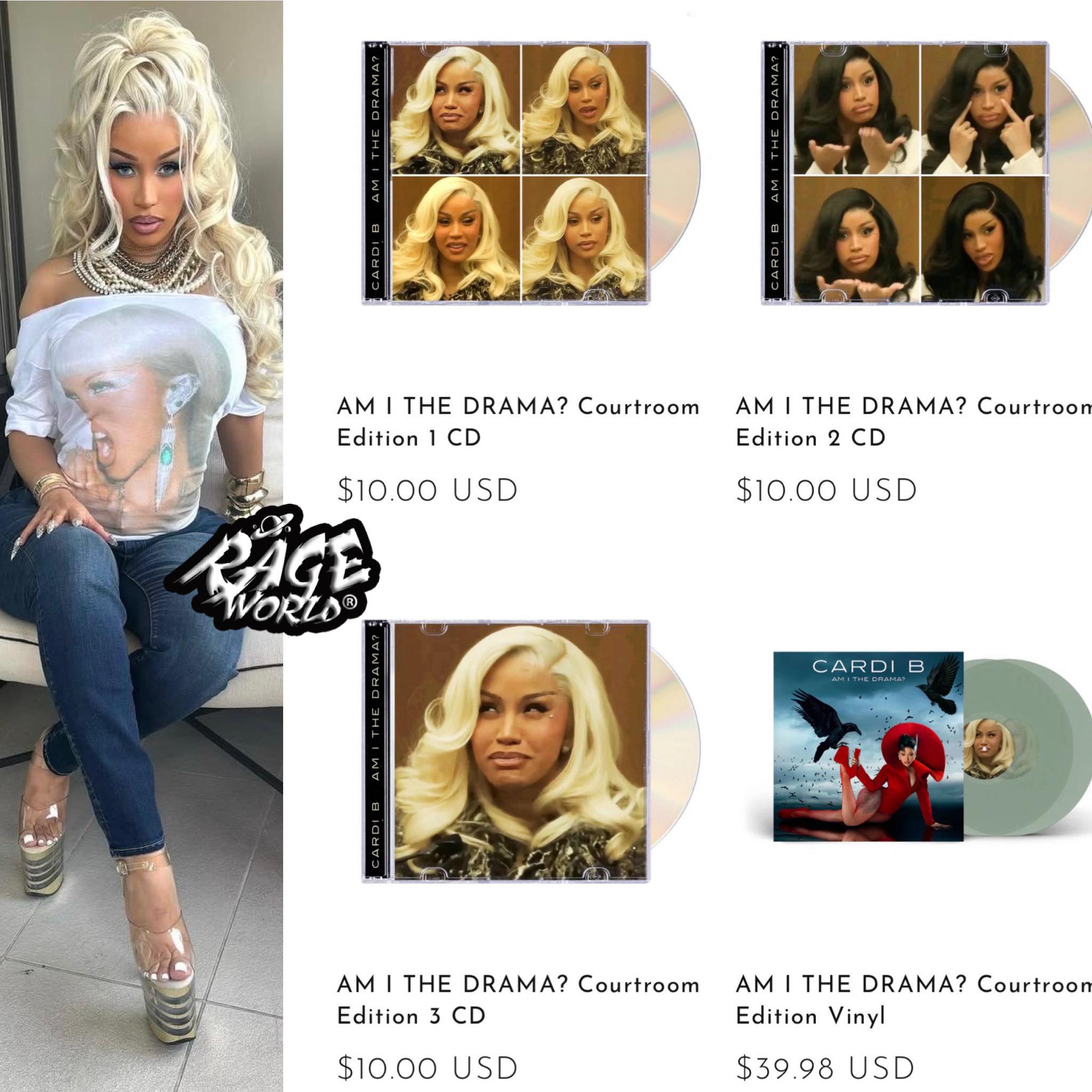 Cardi B unveils alternate cover #2 for 