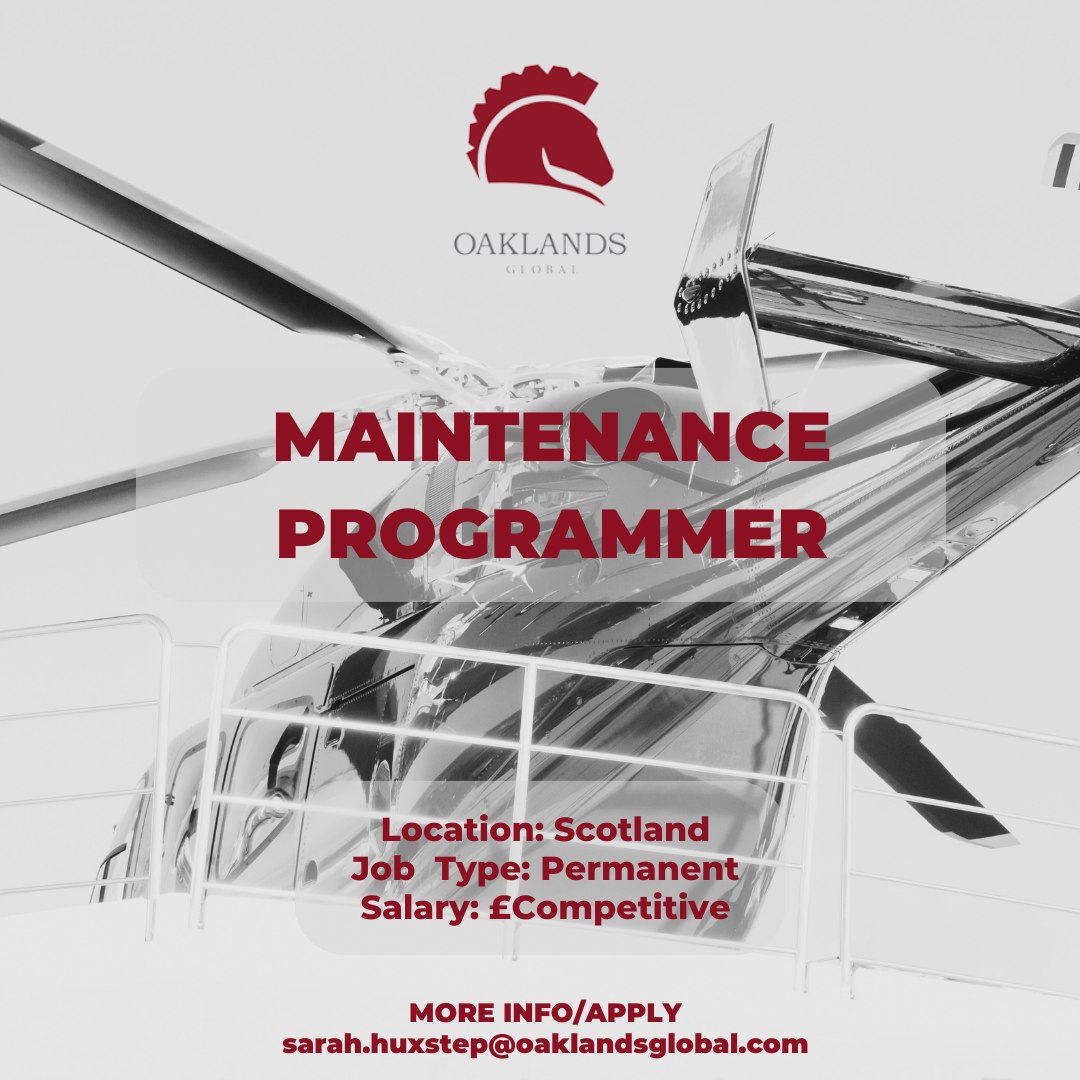 Oaklands - 📢 New Job Alert - Maintenance Programmer📢 ⭐⭐ Are you a ...