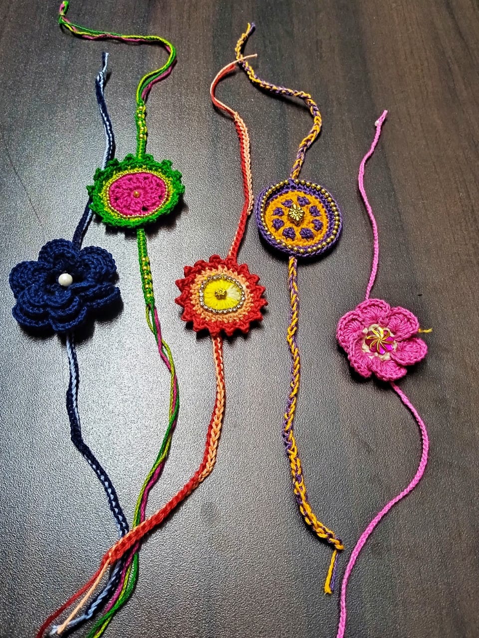 String - 🔆🔆⚡⚡Introducing our eco-friendly crochet rakhis! 🌱 🌿 Celebrate ...