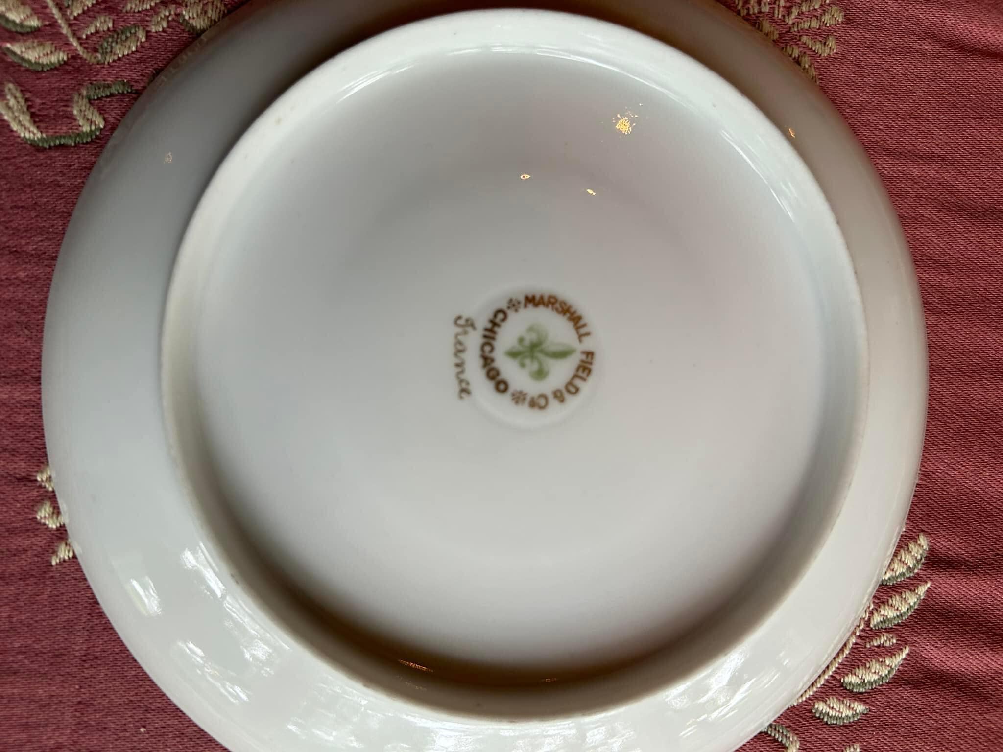 【希少】 Marshall Field & Co.　Limoges　皿1枚 Vintage Marshall Fields Limoges salad plate found