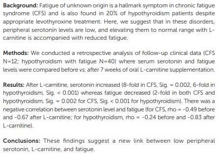 l carnitine cfs dosage Recently there was article lack of about low arginine being responsible for Chronic Fatigue Syndrome and supplementing it corrected blood levels well its been studied before 1998 and supplementing it didn't FARWIX Multi Collagen Peptides C-ILOVEEC-LIMIT Size:BIOMAX PRO GRANDE