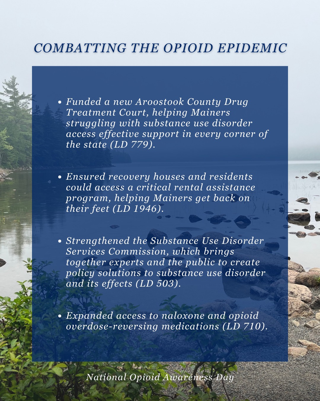 Today is Opioid Awareness Day — a... - Senator Tim Nangle | Facebook