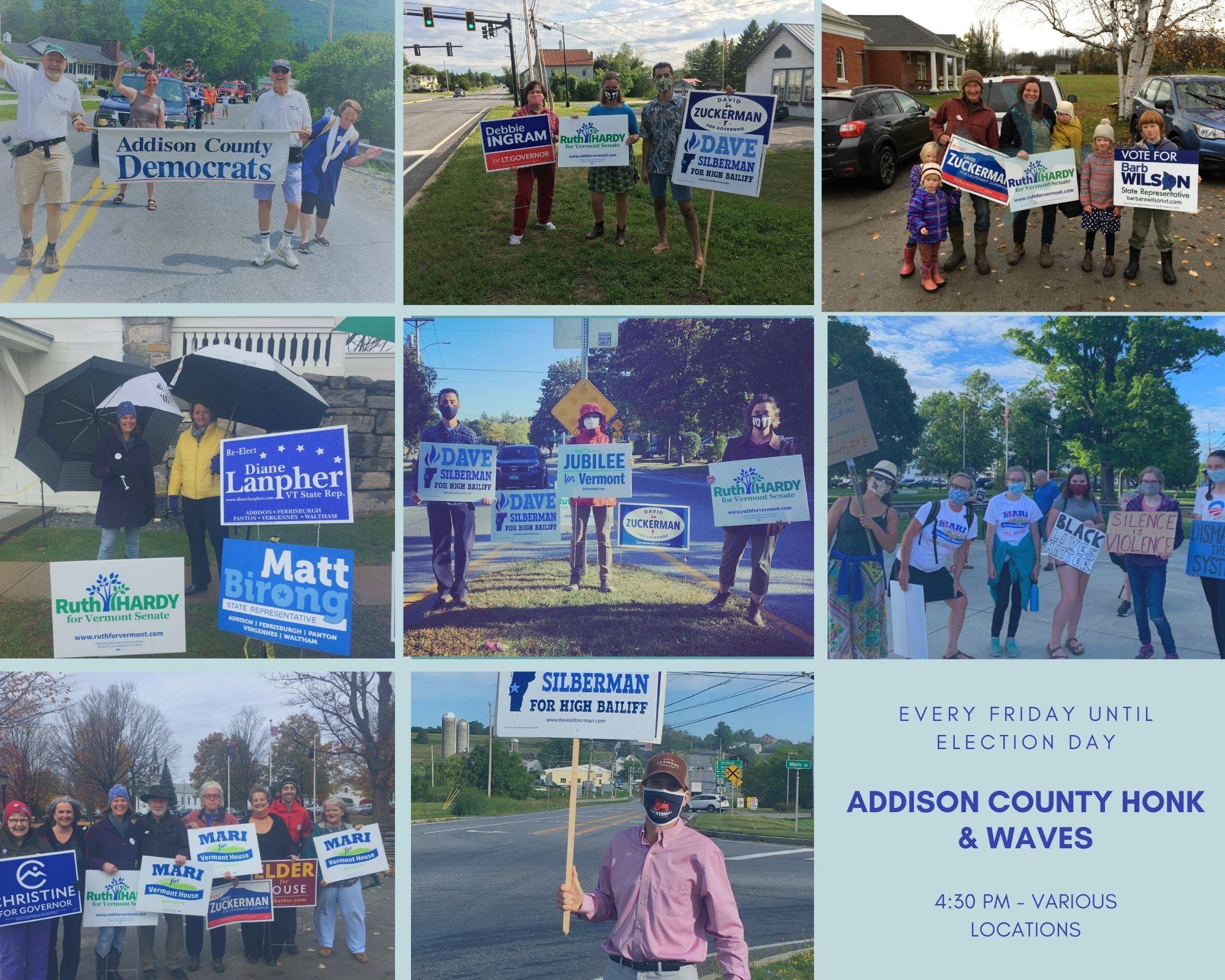 Addison County Friday Honk & Waves