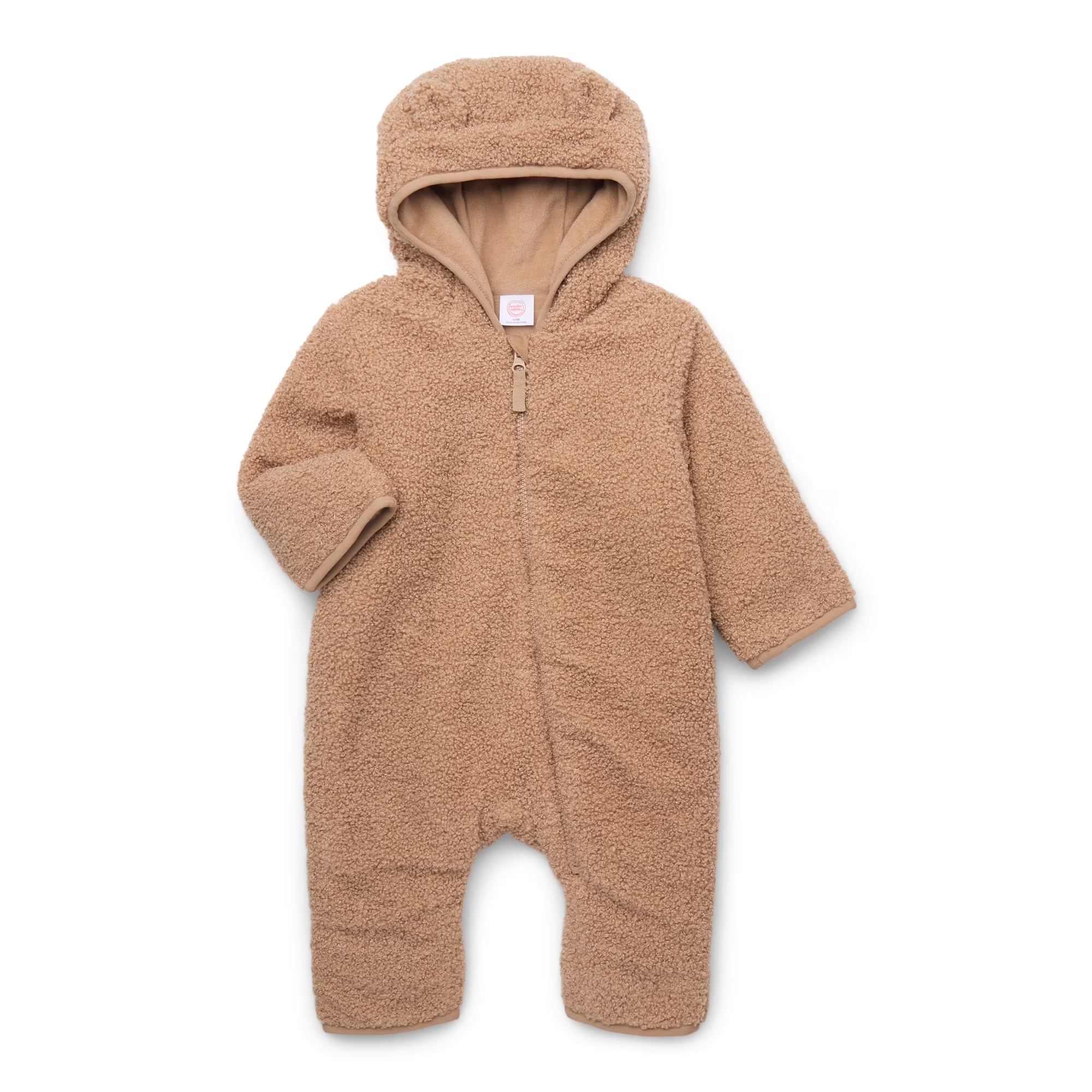 Mameluco De Bebé De Forro Polar - Suave Y Cálido, Coral Velour, Cierre De Botones, Para 0-24 Meses