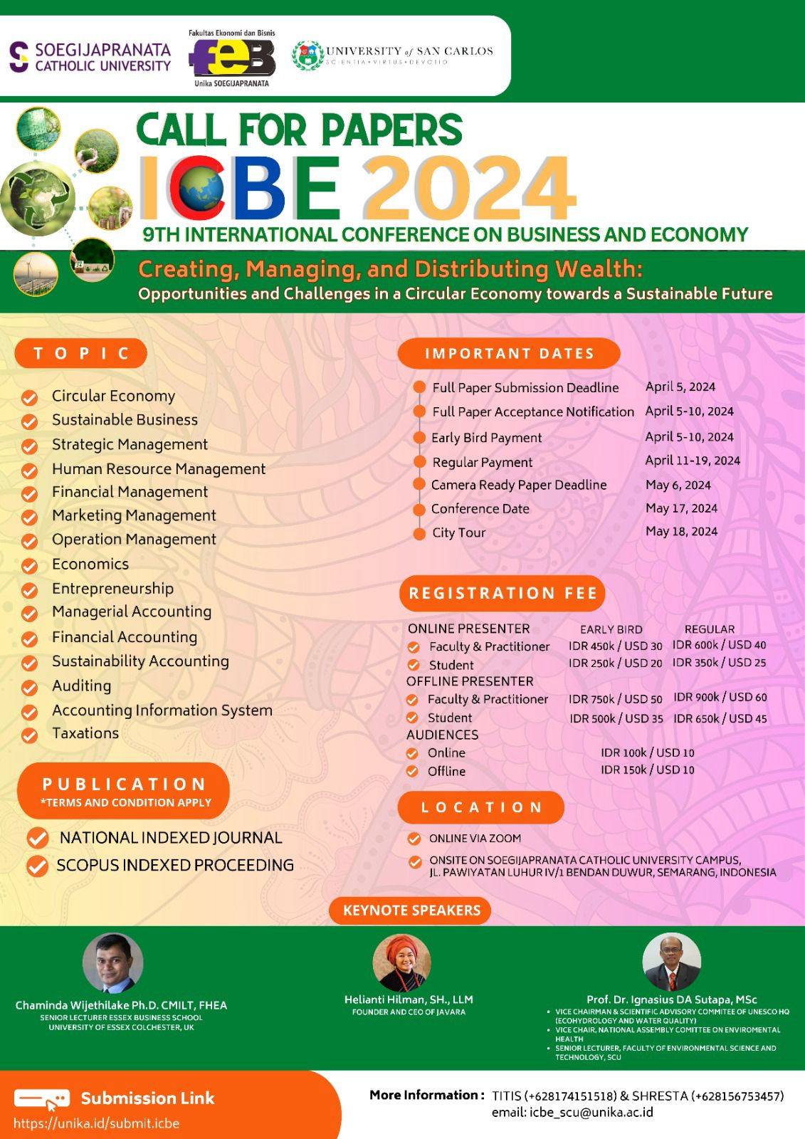 CALL FOR PAPERS We are proud to announce that the Call for Full Paper ...