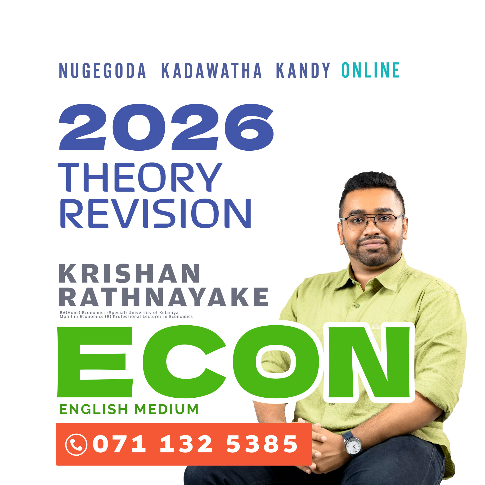 Krishan Rathnayake Economics - English Medium | Malabe
