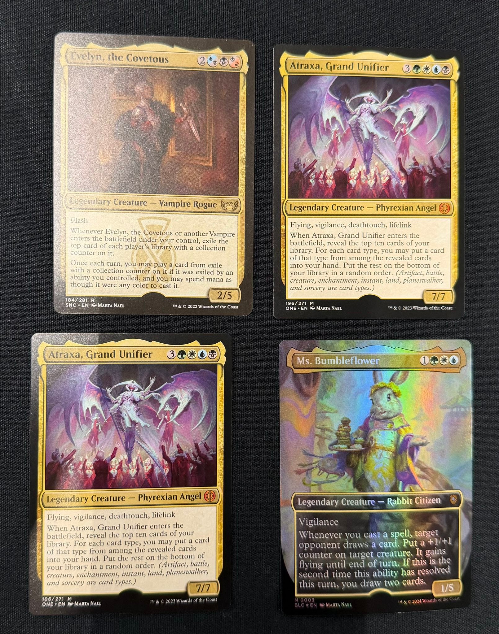 Marta Nael selling Magic the Gathering artist proofs in Antwerp