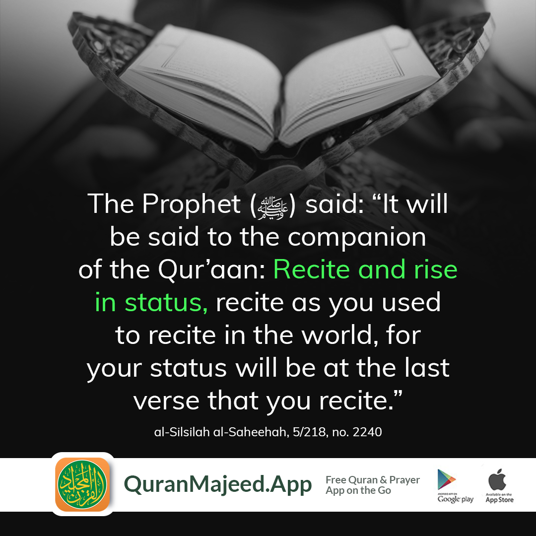 Quran - One of the great hadiths that speak of the virtue of the ...