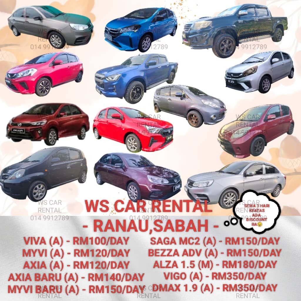 WS Car Rental and Car Wash | Ranau