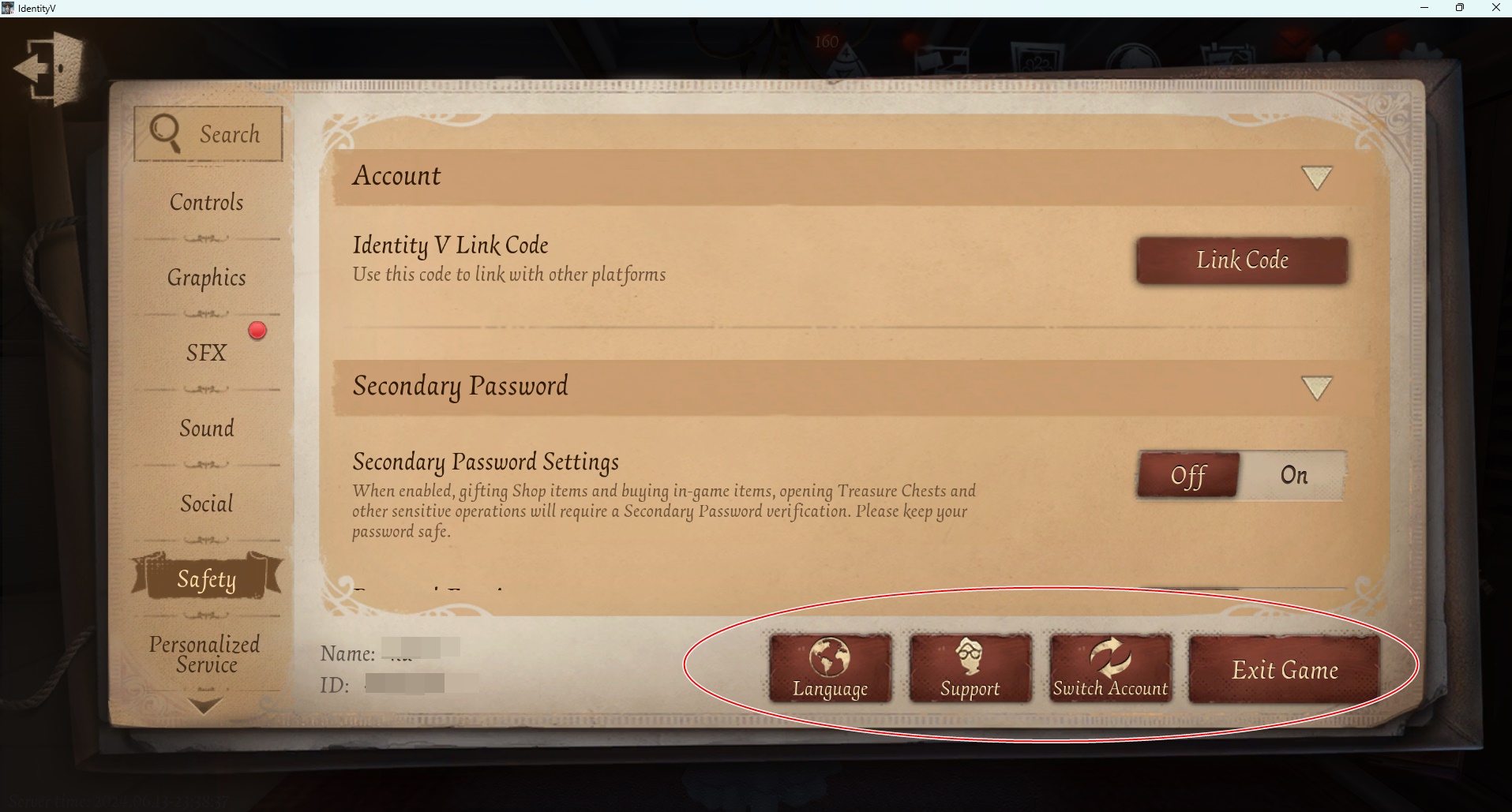Identity V - Official | My friend created her account on PC,log in by ...