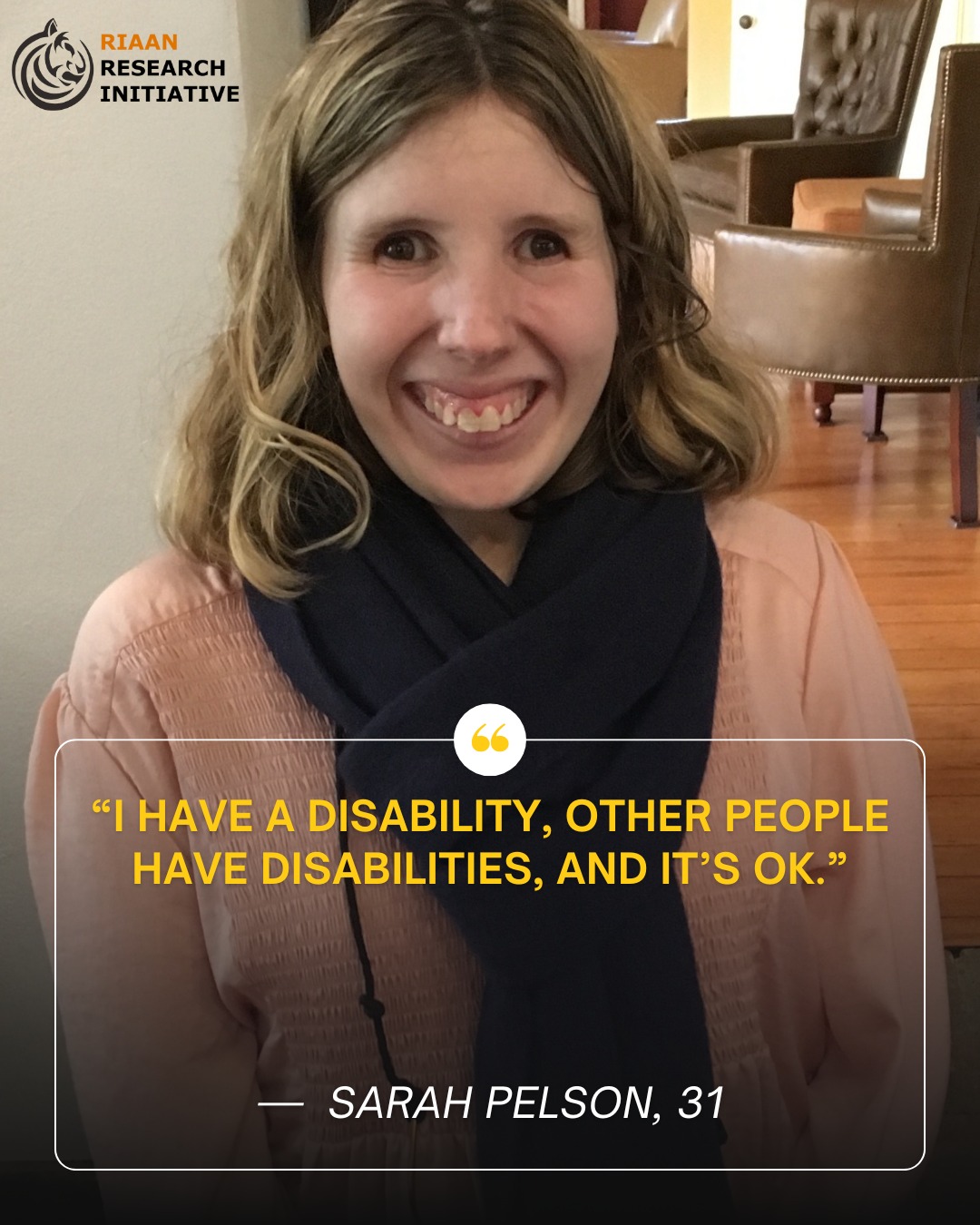 Riaan - Sarah Pelson is 31 years-old and was diagnosed with Cockayne ...