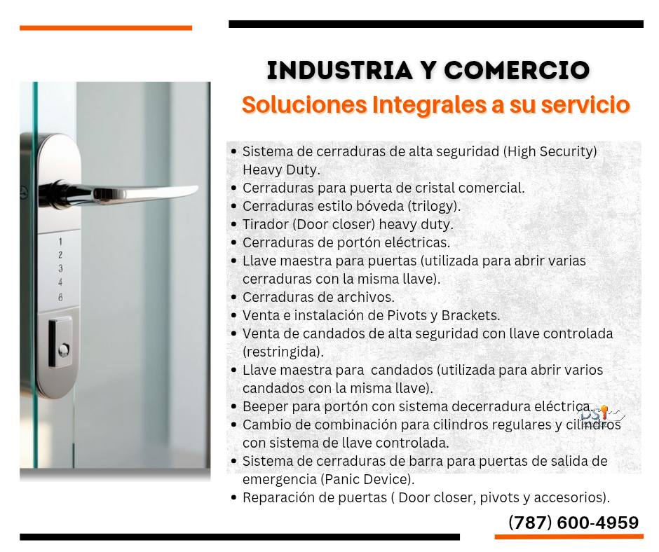 Cerrajero en Puerto Rico DSI LOCKS & KEYS | Barceloneta
