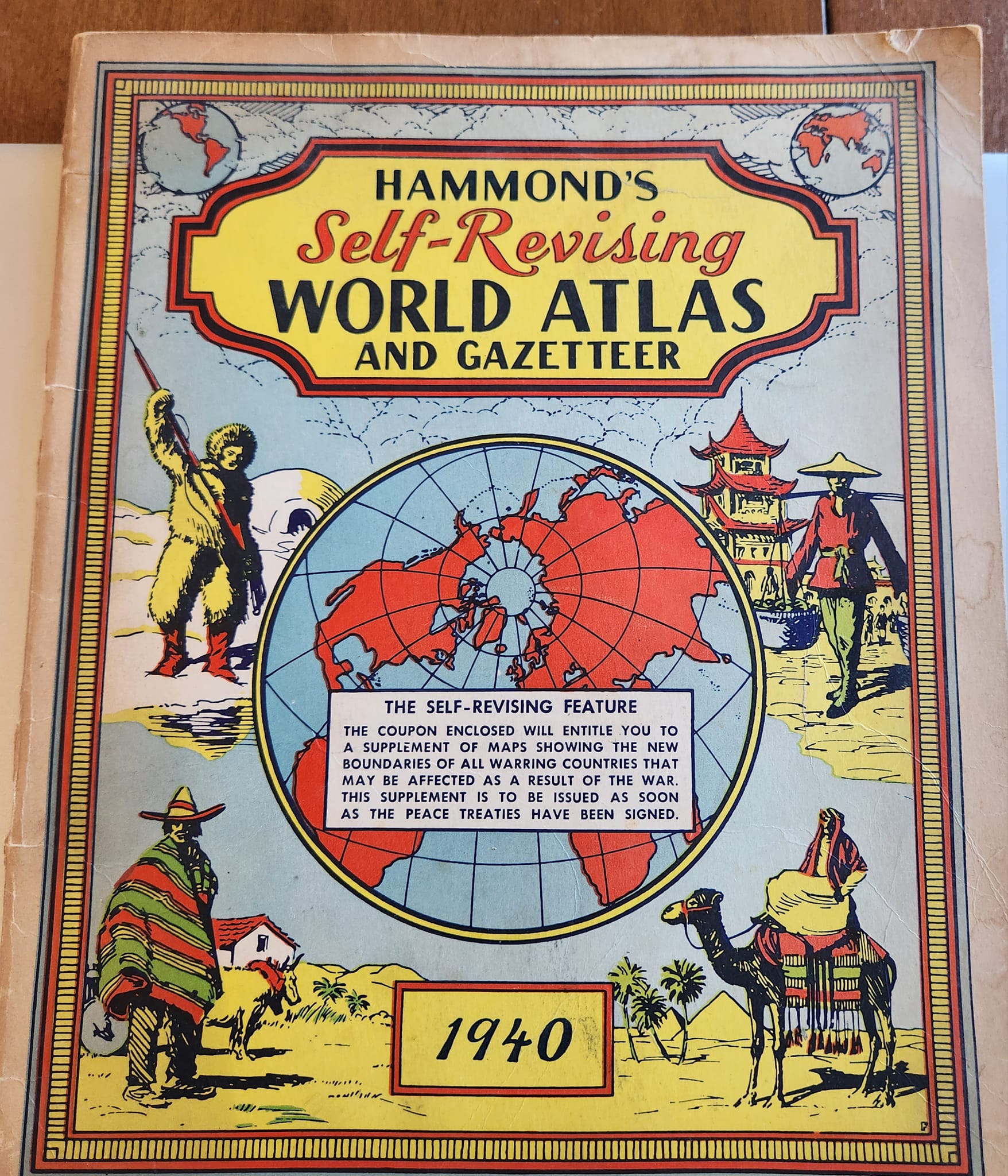 Vintage paperback copy of The Signet-Hammond World Atlas