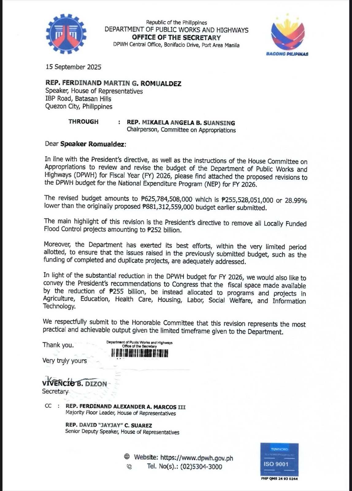 TUGON - Inirekomenda ni Department of Public Works and Highways (DPWH ...