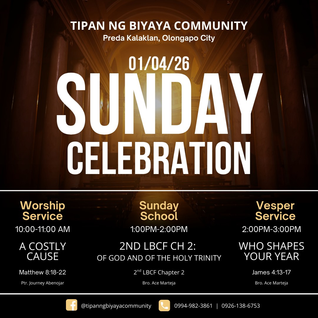 Tipan - Lord’s Day 1 | Tipan ng Biyaya Community Our only comfort in ...