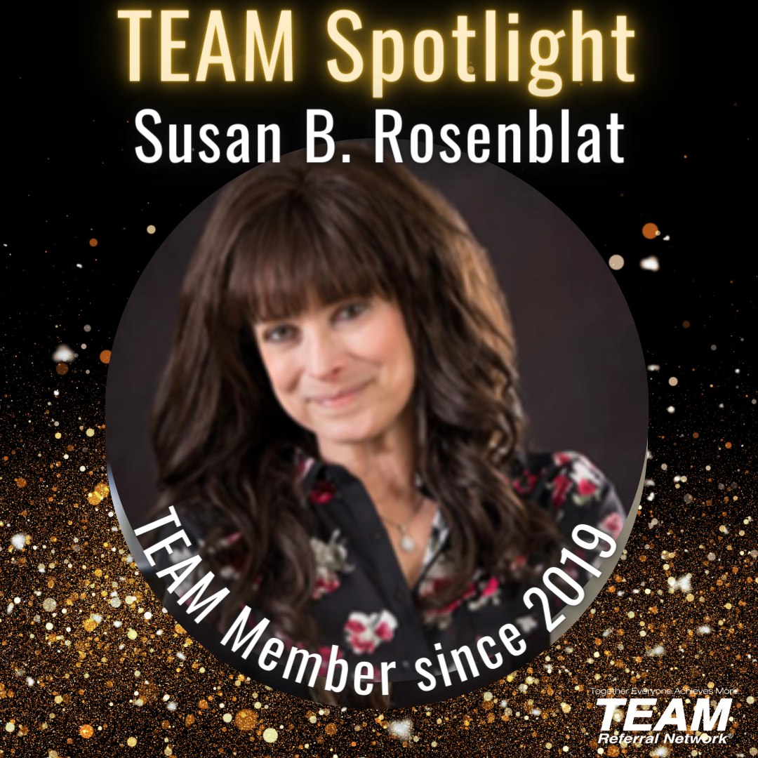 Congratulations to Susan B.... - TEAM Referral Network | Facebook
