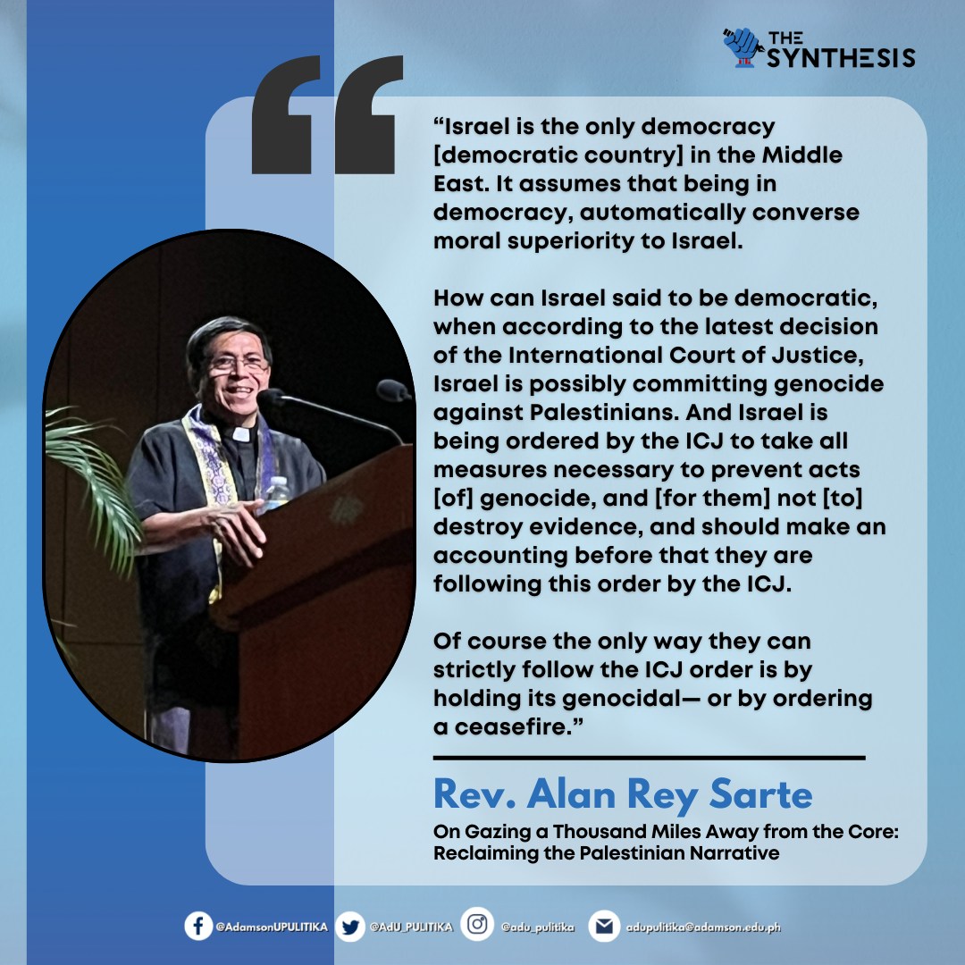 The Synthesis - LOOK: Rev. Alan Rey Sarte, the...