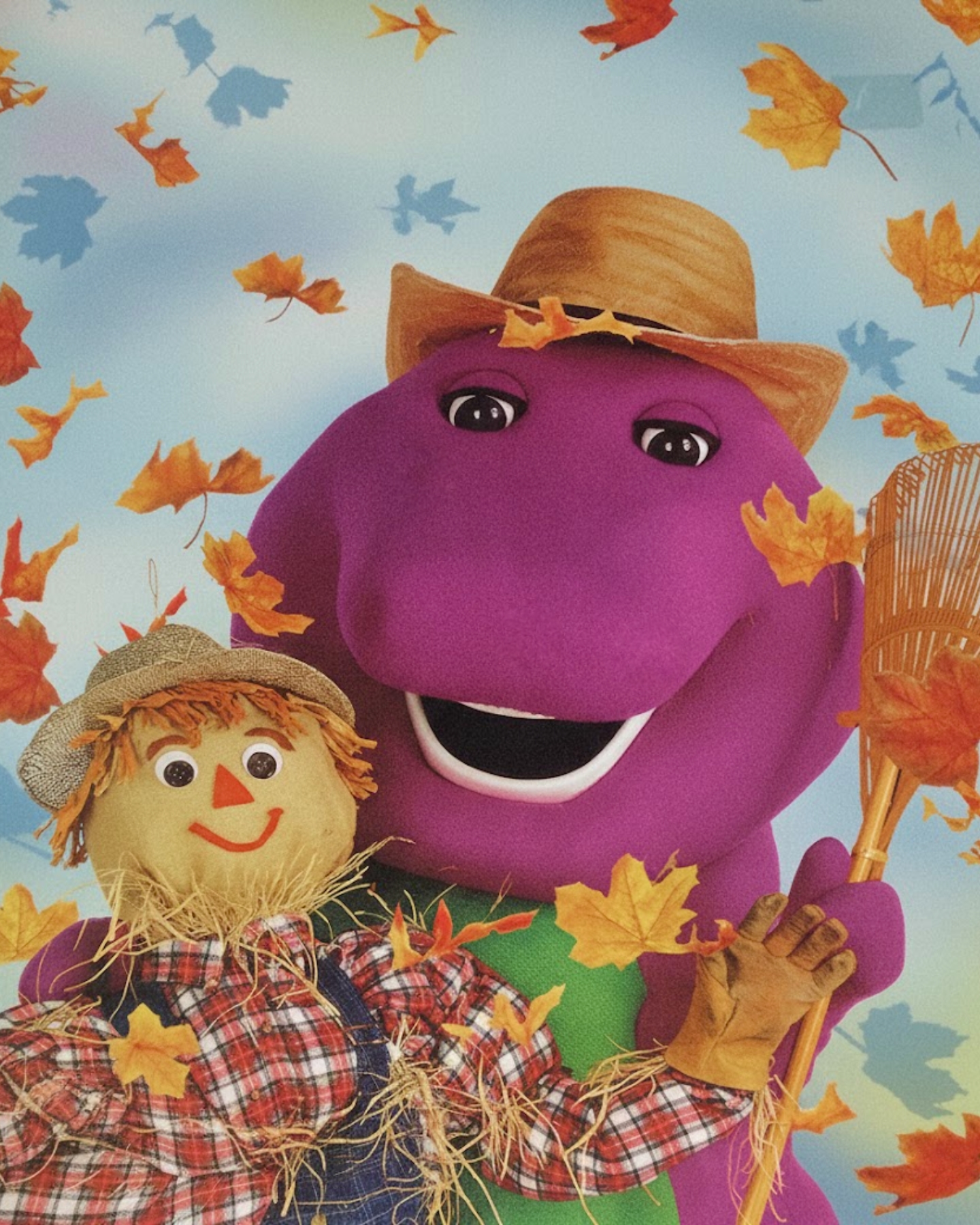 The Barney - Fall is in the air, and Barney’s ready to rake leaves and ...