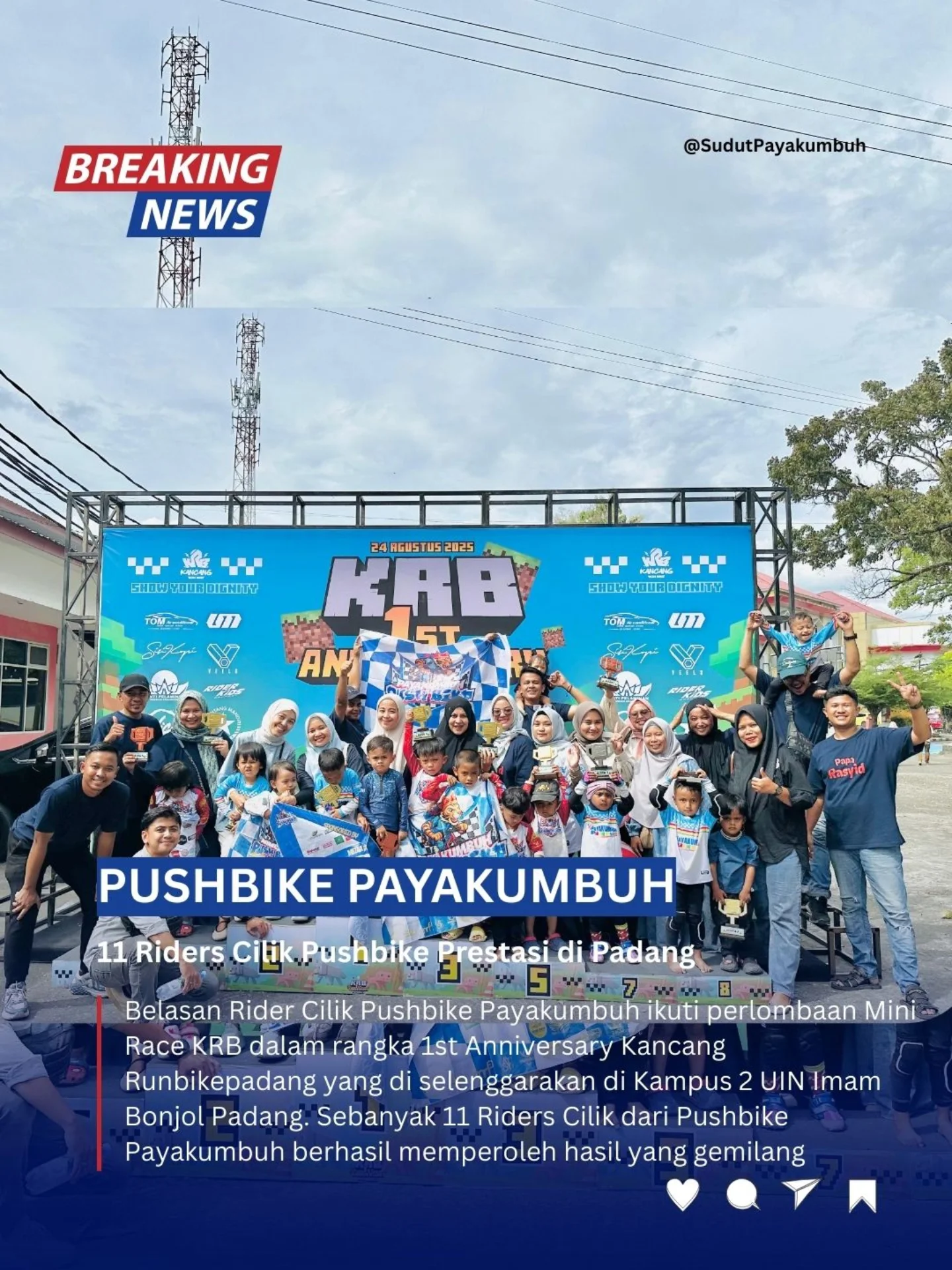 Sudut - Selamat dan sukses para Rider Cilik @pushbike.pyk yang telah ...