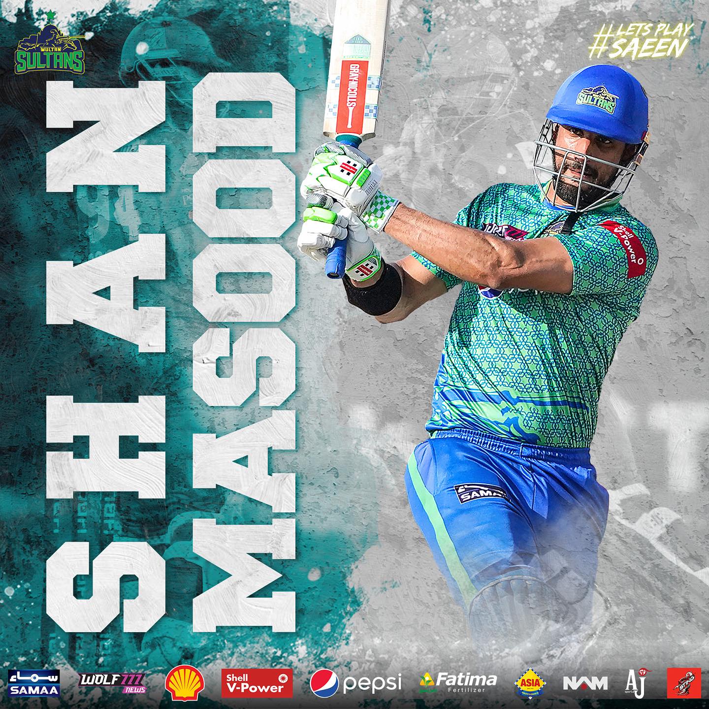 Multan Sultans - The immaculate @shani_official89 😍...