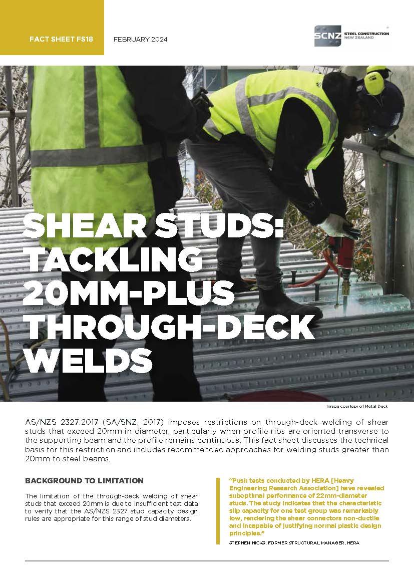 Steel Construction New Zealand - There are restrictions for through ...