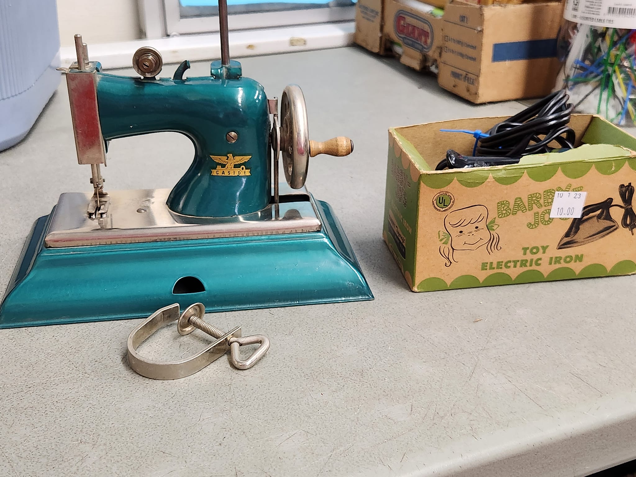 Antique German Casige toy sewing machine c. 1910
