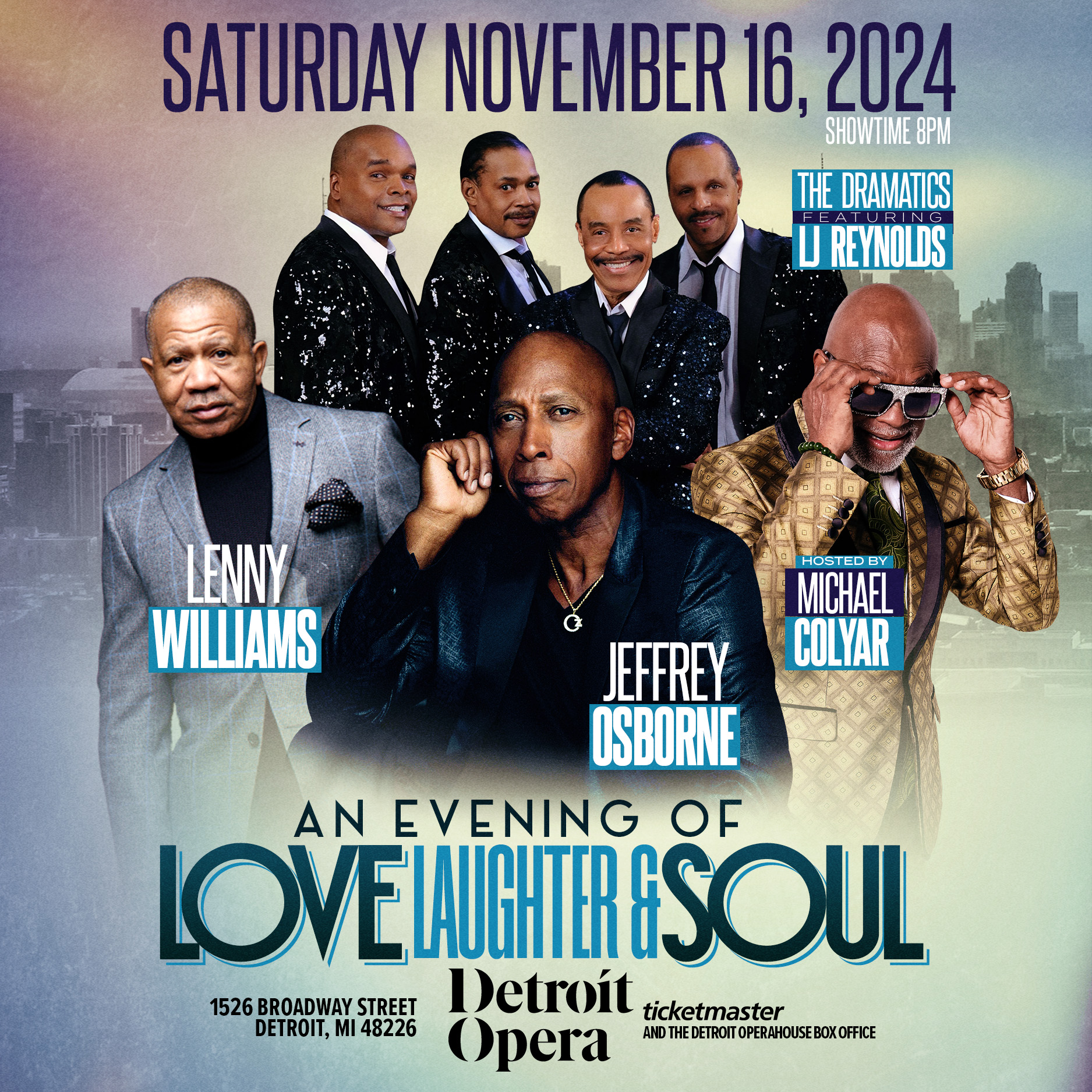 Experience the legendary sound of The Dramatics featuring L.J