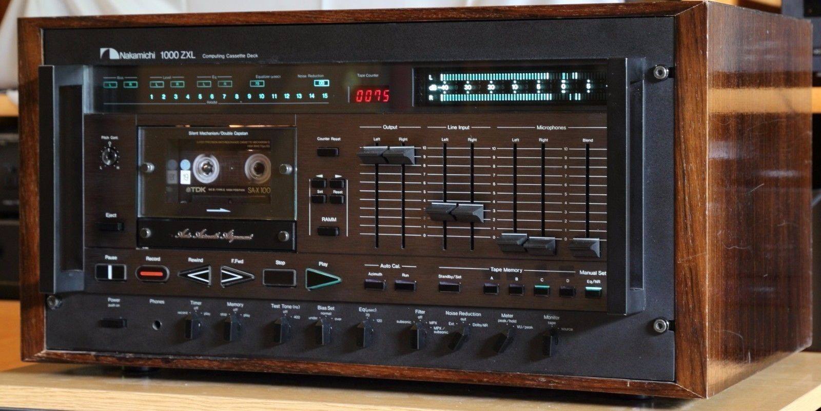 Nakamichi 1000 ZXL computerized cassette deck.