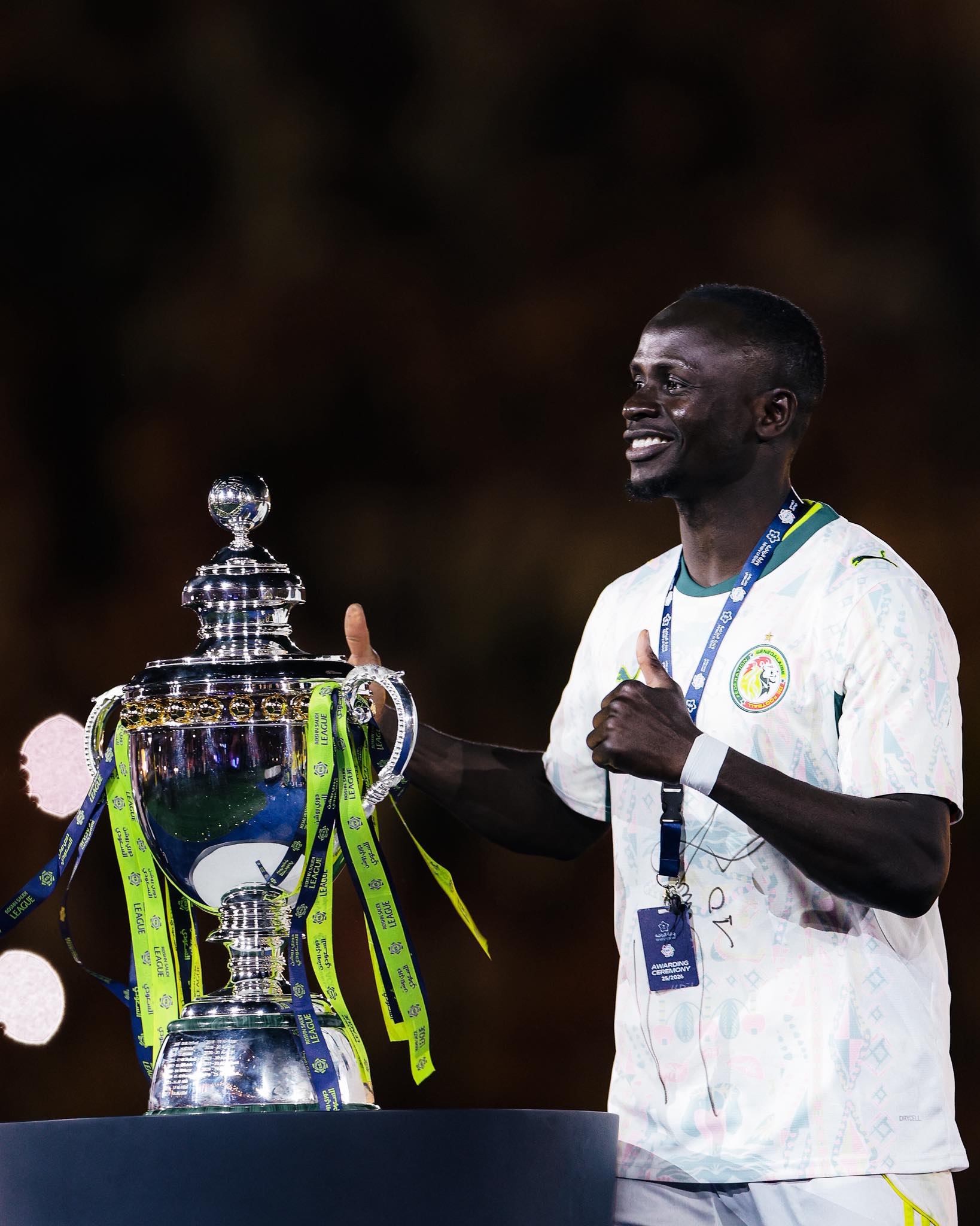 Roshn Saudi League Champion Sadio Mane in action tonight against