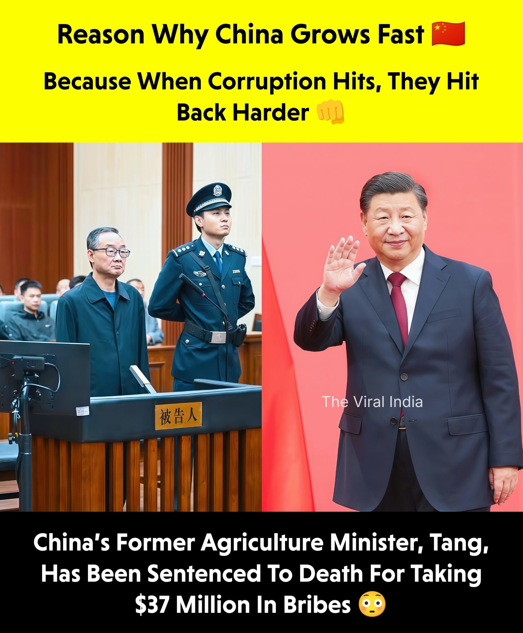 The Viral - Zero Tolerance, Swift Action 🙌🏻 #China #Corruption | Facebook