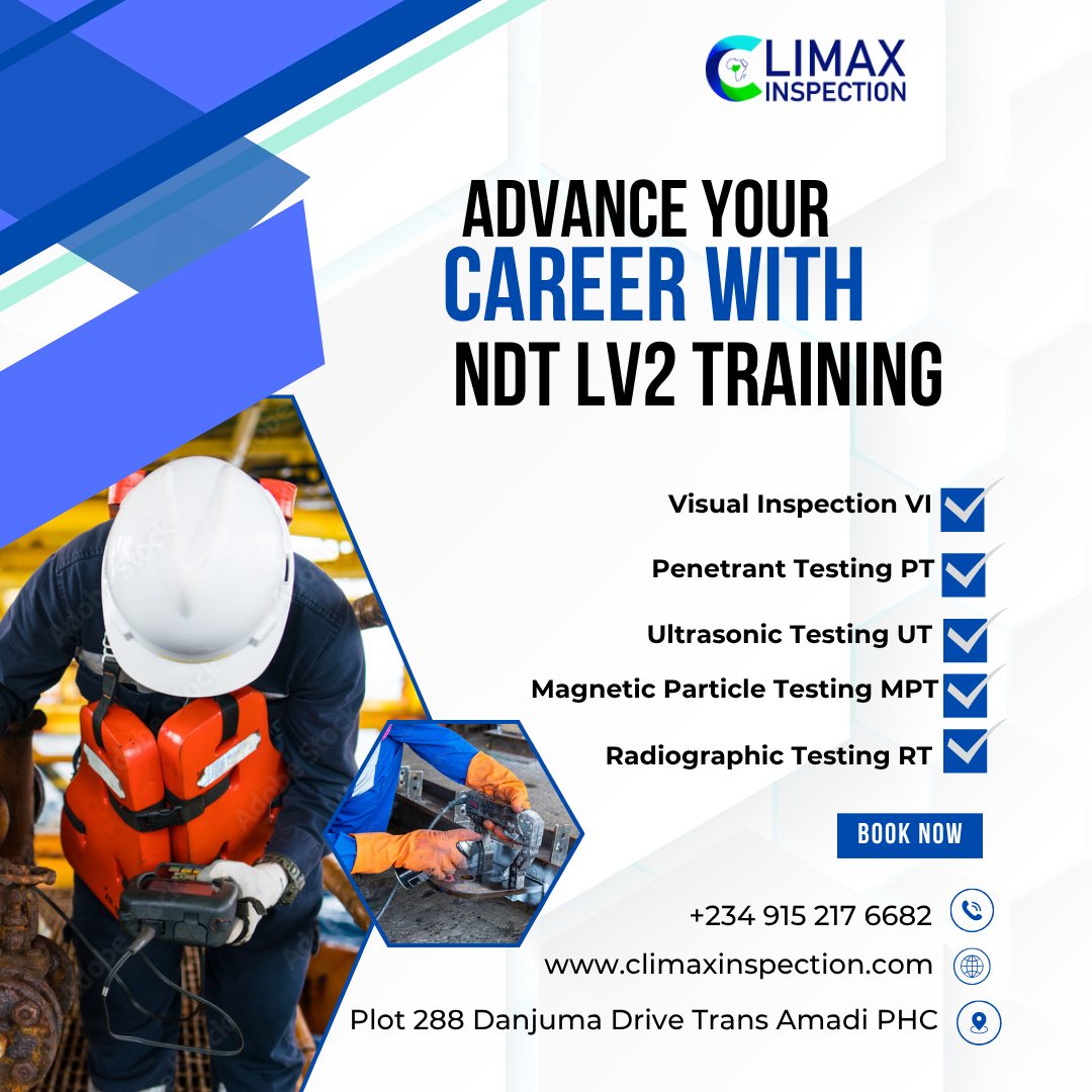 Climax - REGISTRATION FOR NDT (ASNT LV.II) TRAINING IS NOW OPEN FOR ...