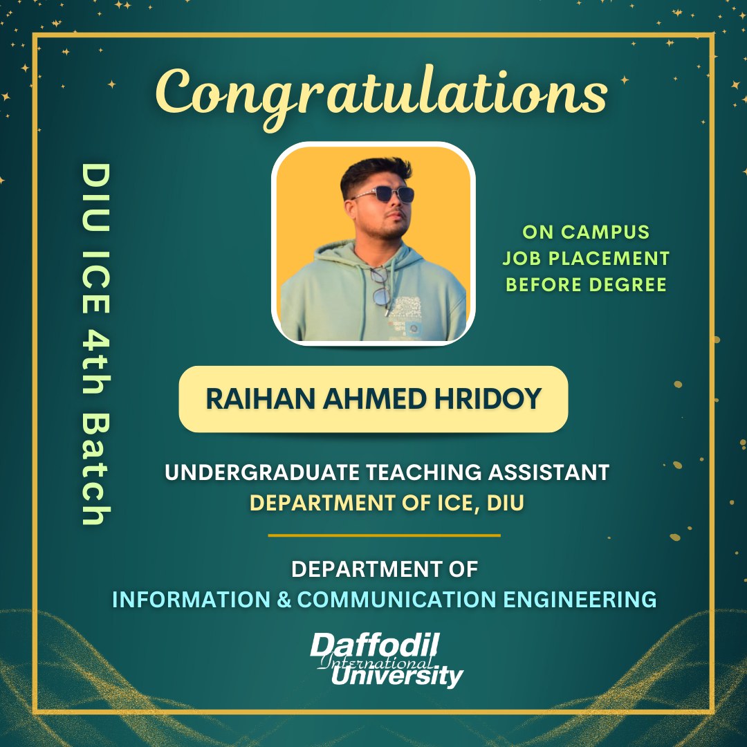 🎉 Let's celebrate the remarkable achievement of Raihan Ahmed Hridoy, a ...